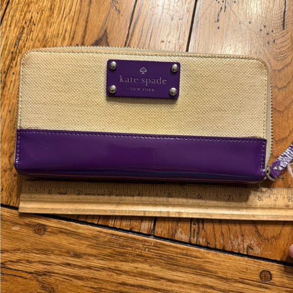 kate spade Handbags - Kate Spade Purple and Cream Women's Wallet
